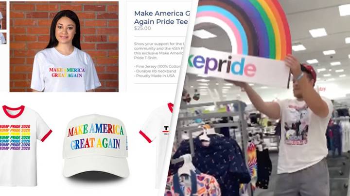 Conservatives are being asked why there was no outrage when Donald Trump sold LGBT merchandise