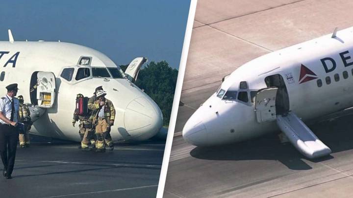 Delta plane safely lands at Charlotte airport despite missing its front landing gear