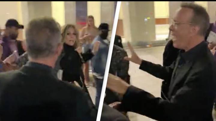 Tom Hanks Rushes To Protect His Wife As Aggressive Fans Nearly Knock Her Over