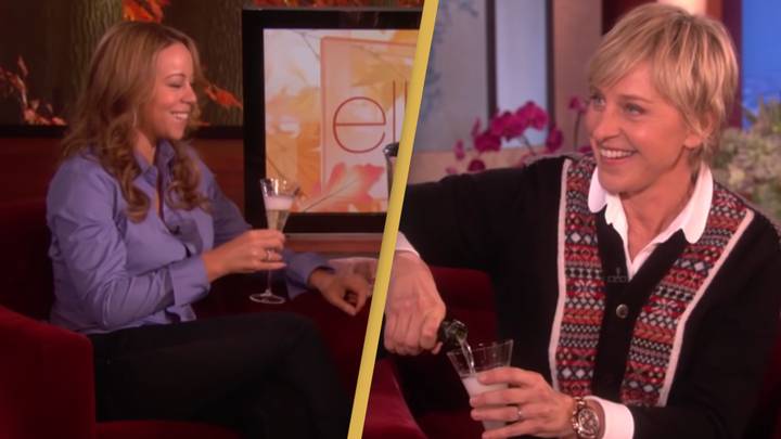People slam 'extremely uncomfortable' Ellen Show clip where Ellen tries to out Mariah Carey’s pregnancy with alcohol