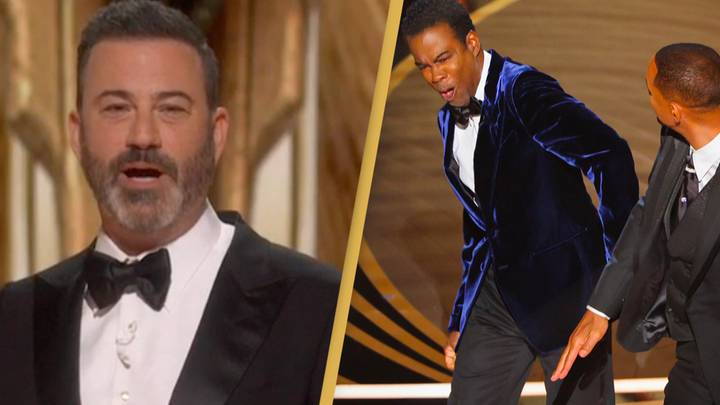 Jimmy Kimmel makes first reference to The Slap with controversial joke at Oscars