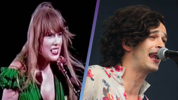 Taylor Swift chokes up after she performs emotional breakup song amid reported split from Matt Healy
