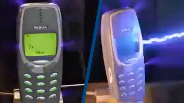 YouTuber tests how strong Nokia 3310 really is by charging it with one million volts