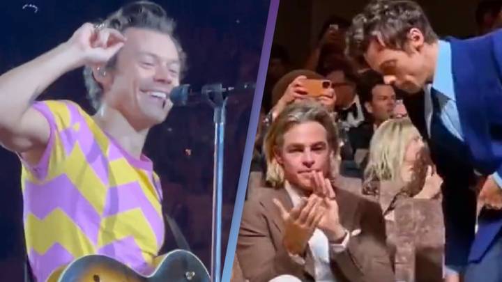 Harry Styles tells crowd he went to Venice to spit on Chris Pine