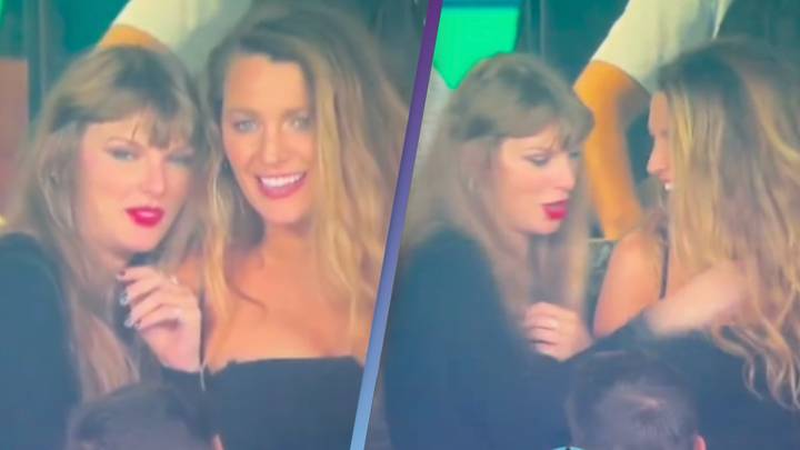 Taylor Swift caught on camera making flirty comment about Travis Kelce as she watches him play