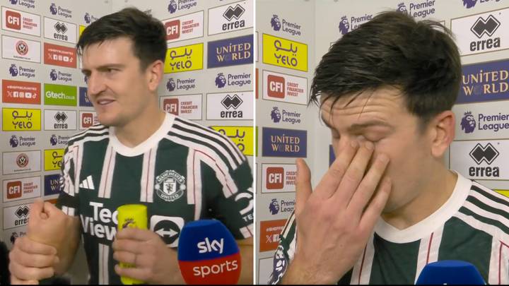 Harry Maguire's reaction to receiving POTM award after everything he's been through is brilliant