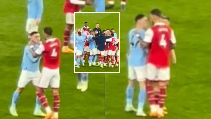 Ben White went straight over to confront Phil Foden after the full-time whistle, it got ugly