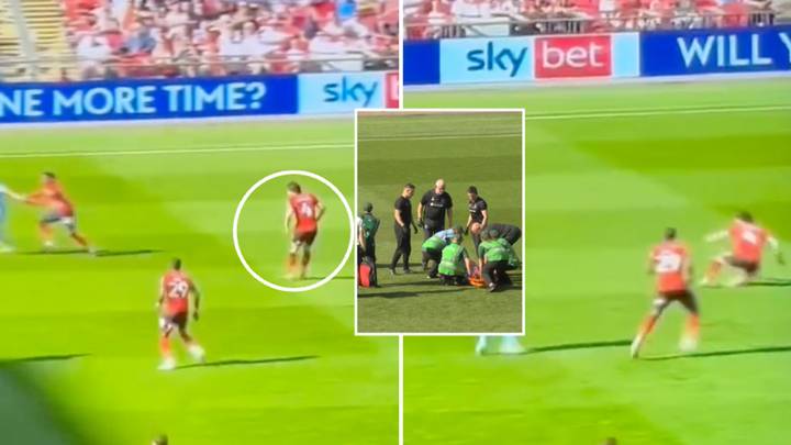 Huge concern for Luton Town defender Tom Lockyer after scary incident in Championship play-off final