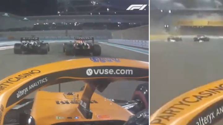 Daniel Ricciardo Had An Incredible View Of Max Verstappen And Lewis Hamilton's Final Lap, Footage Has Emerged
