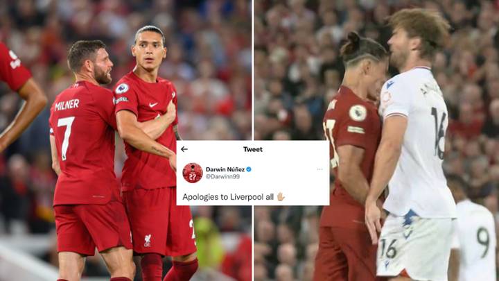 Darwin Nunez breaks silence after dismal red card on Liverpool home debut