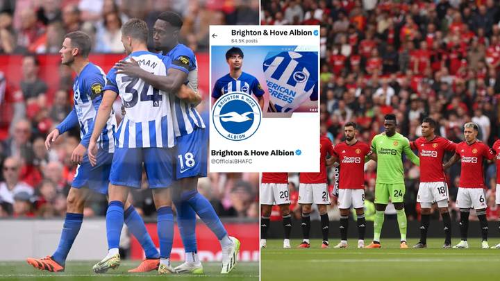 Man United violated by Brighton on social media after 3-1 defeat in ruthless taunt