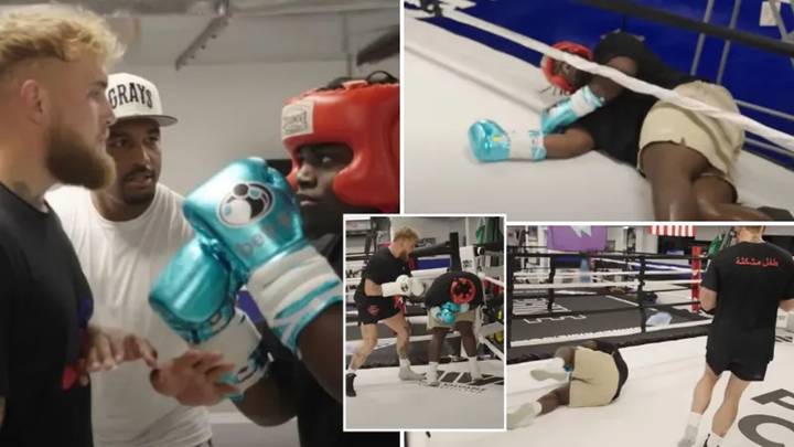 Jake Paul beat up his "biggest hater" in $10,000 sparring bet ahead of Nate Diaz fight