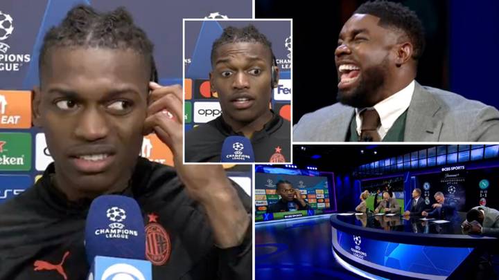 Rafael Leao couldn't understand a word Jamie Carragher said in hilarious post-match interview