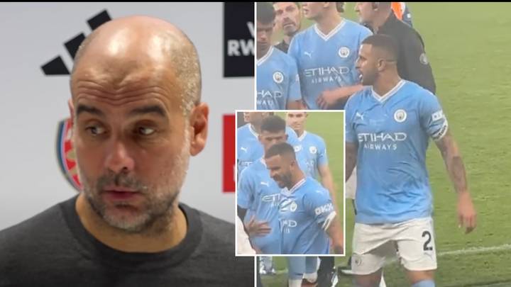 Pep Guardiola speaks out as Kyle Walker involved in furious bust-up with Arsenal coach