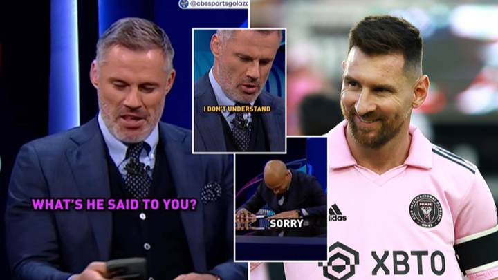 Jamie Carragher leaks DMs from Lionel Messi, live on air, after publicly calling him out