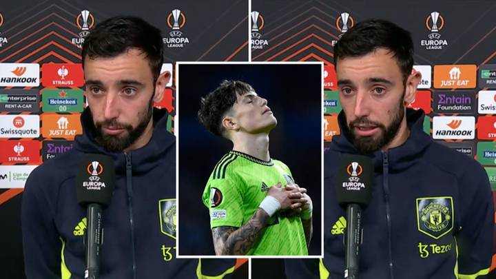Man United fans are disgusted with Bruno Fernandes' comments on Alejandro Garnacho at full-time, they're furious