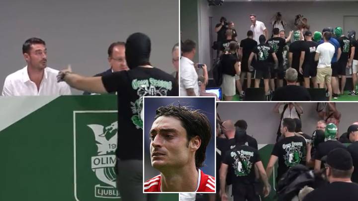 Ex-Liverpool Winger Albert Riera Forced Out Of First Press Conference As Olimpija Ljubljana Boss By Angry Ultras
