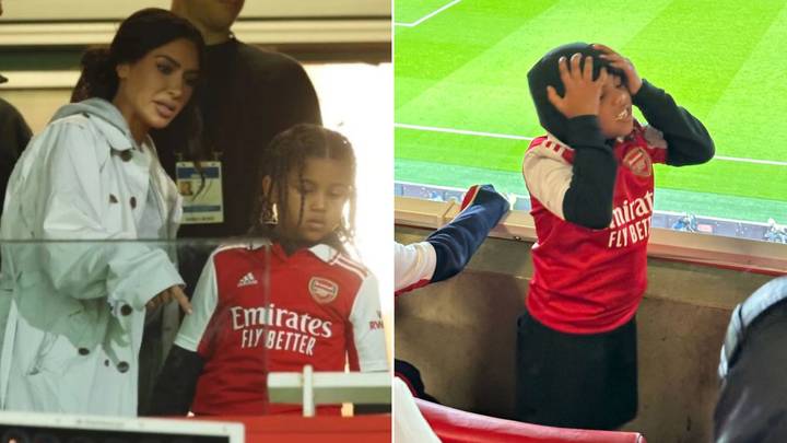 Fans surprised by player Kim Kardashian's son has on back of Arsenal shirt