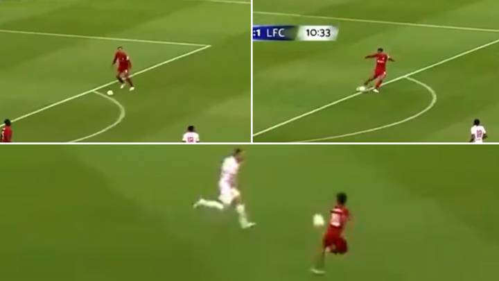 Virgil Van Dijk Casually Pinged A 70-Yard Lofted Through Ball To Mohamed Salah With Absolute Ease