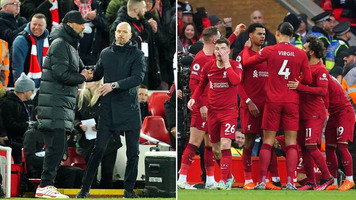 Erik ten Hag 'forced the Man United squad to sit in silence and listen to Liverpool's players celebrate' after 7-0 defeat