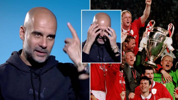 Pep Guardiola has been called out for his comments on Man United's treble win