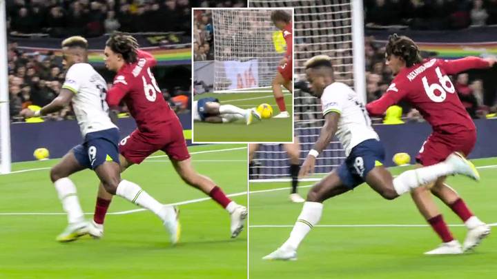 Fans are outraged Trent Alexander-Arnold escaped a red card for the 'same tackle' as Joao Cancelo