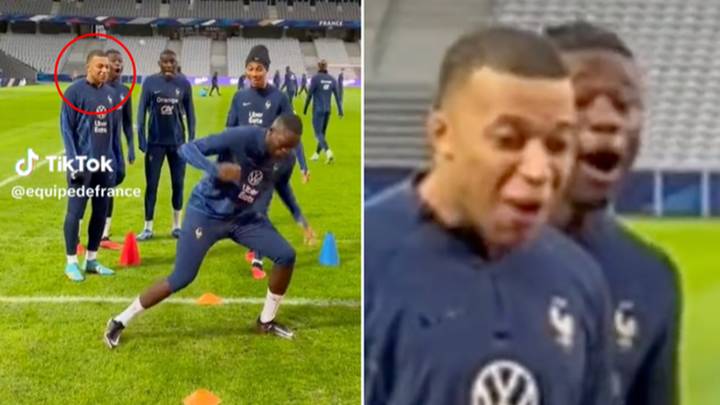 Kylian Mbappe left stunned by Liverpool star Ibrahima Konate during France training session