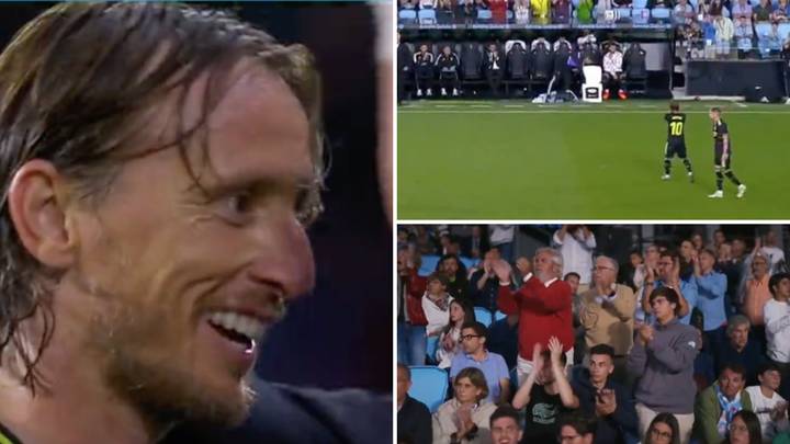 The incredible moment Celta Vigo fans gave Luka Modric a standing ovation after a masterclass performance