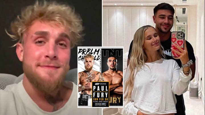 Jake Paul called the world's biggest 's**thouse' by fans after new message to Tommy Fury and Molly-Mae Hague