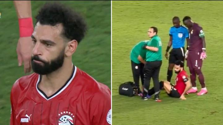 Liverpool fans extremely concerned after watching Mohamed Salah suffer injury during AFCON