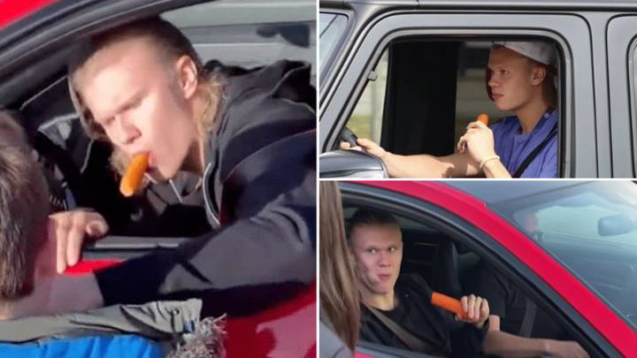 Erling Haaland's carrot-eating antics are going viral, he can't get enough of them