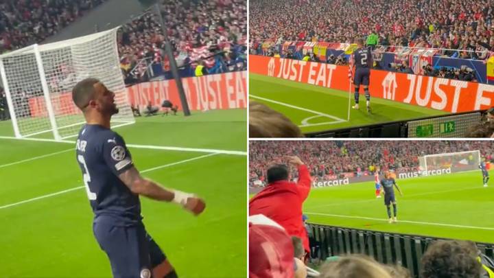 Footage Of Kyle Walker Not Giving A Damn About Being Abused By Atletico Madrid Fans