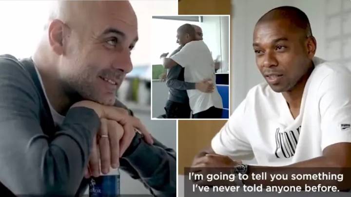 The wholesome moment Fernandinho thanked Pep Guardiola for "making him fall in love with football again"