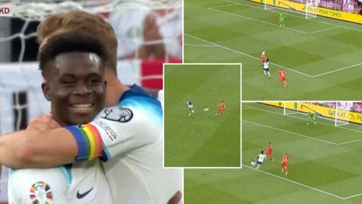 Bukayo Saka is putting on a show for England after scoring hat-trick