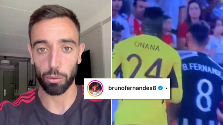 Bruno Fernandes forced to respond to footage of him ‘ignoring’ new signing Andre Onana