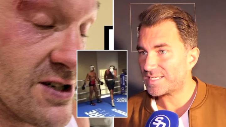 Eddie Hearn reacts to 'fishy' conspiracy claims about Tyson Fury vs Oleksandr Usyk postponement