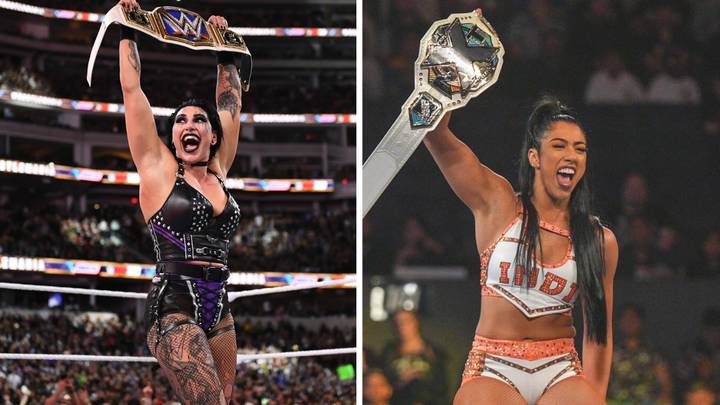 Two Australian women become WWE champions on the same day in historic moment