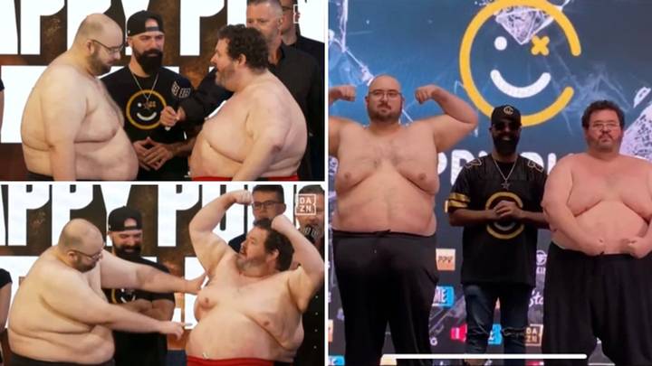 YouTubers weigh in at almost 57 stone for KSI vs Joe Fournier undercard