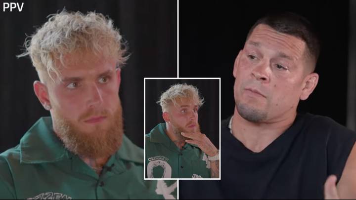 Jake Paul accused of looking 'scared' during face to face interview with Nate Diaz