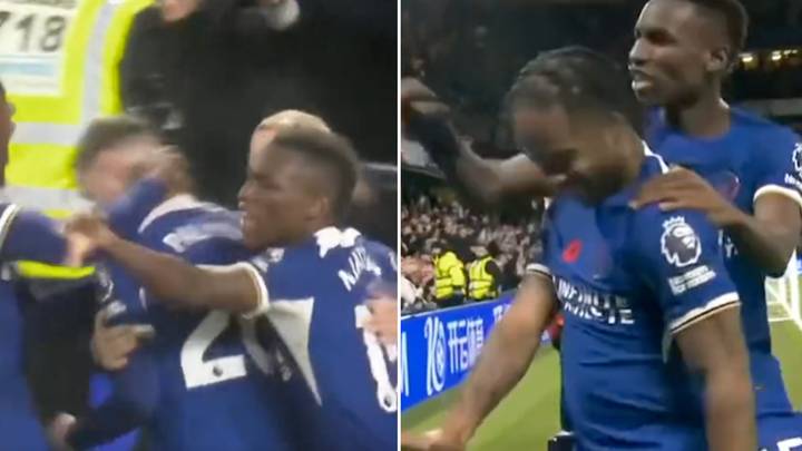 Fans convinced Nicolas Jackson tried to get Raheem Sterling and Cole Palmer to celebrate in front of Man City end