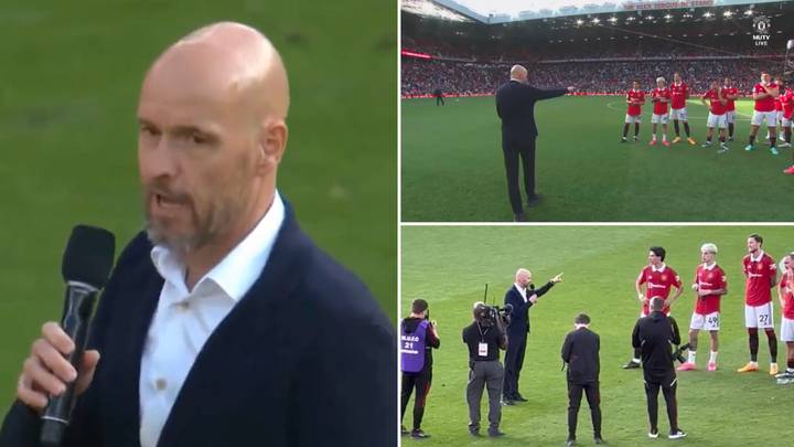 Erik ten Hag delivers spine-tingling speech after Man United's final game of the Premier League season