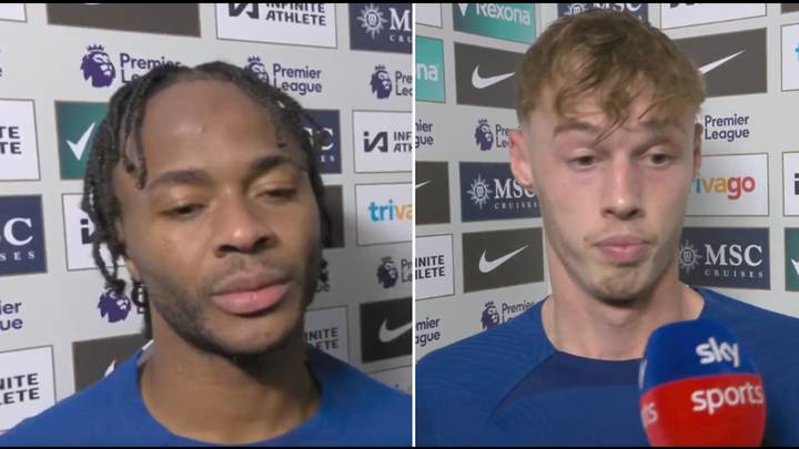 Raheem Sterling and Cole Palmer caught in very strange interview after City vs Chelsea thriller, it was awkward
