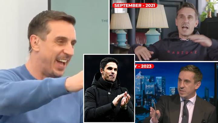 Arsenal fan produces incredible compilation to 'prove' Gary Neville's 'agenda' against Gunners
