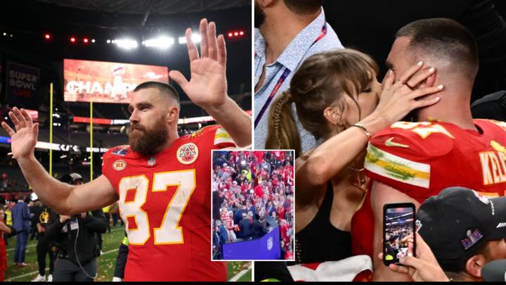 Damning footage of Travis Kelce doing 'unacceptable' act emerges after Super Bowl win