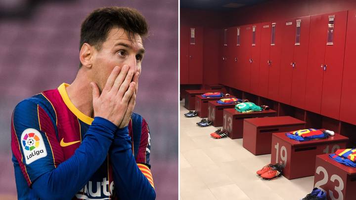 Lionel Messi Was Forced To Leave One Of His Awards In The Barcelona Dressing Room