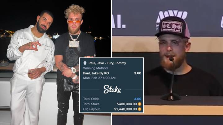Jake Paul apologises to Drake after rapper lost $400,000 betting on him to KO Tommy Fury