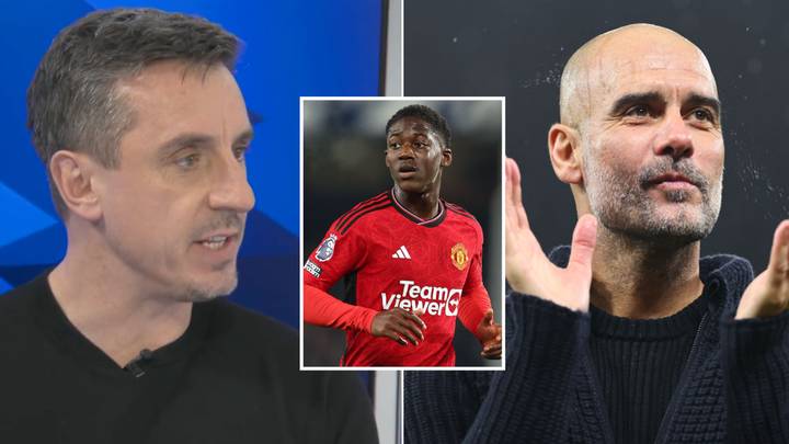 Gary Neville fears Pep Guardiola will want to poach Man Utd star after Everton performance