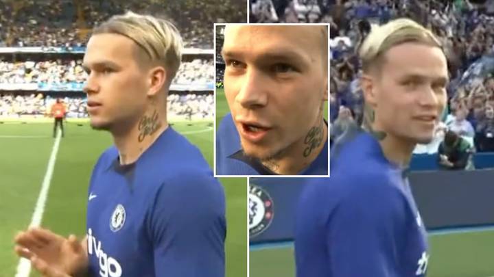 Fans think they know what Mykhailo Mudryk said to the camera during Chelsea's lap of honour