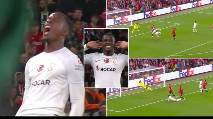 Wilfried Zaha cups his ears to Old Trafford crowd after scoring against former club Man Utd