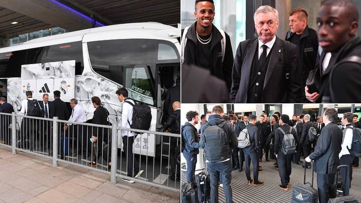 Real Madrid team STRANDED outside Manchester airport ahead of Man City game